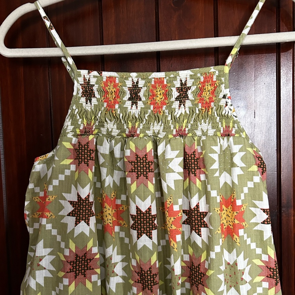 Universal Thread Floral Quilt Pattern Maxi Dress … - image 2